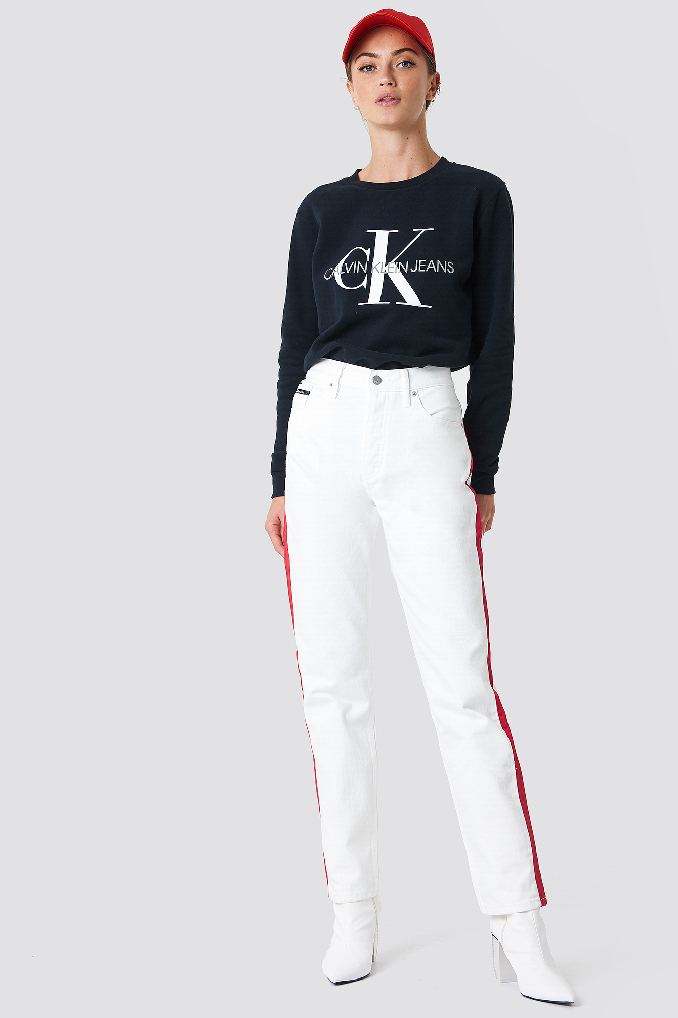 calvin klein black monogram logo lounge pants