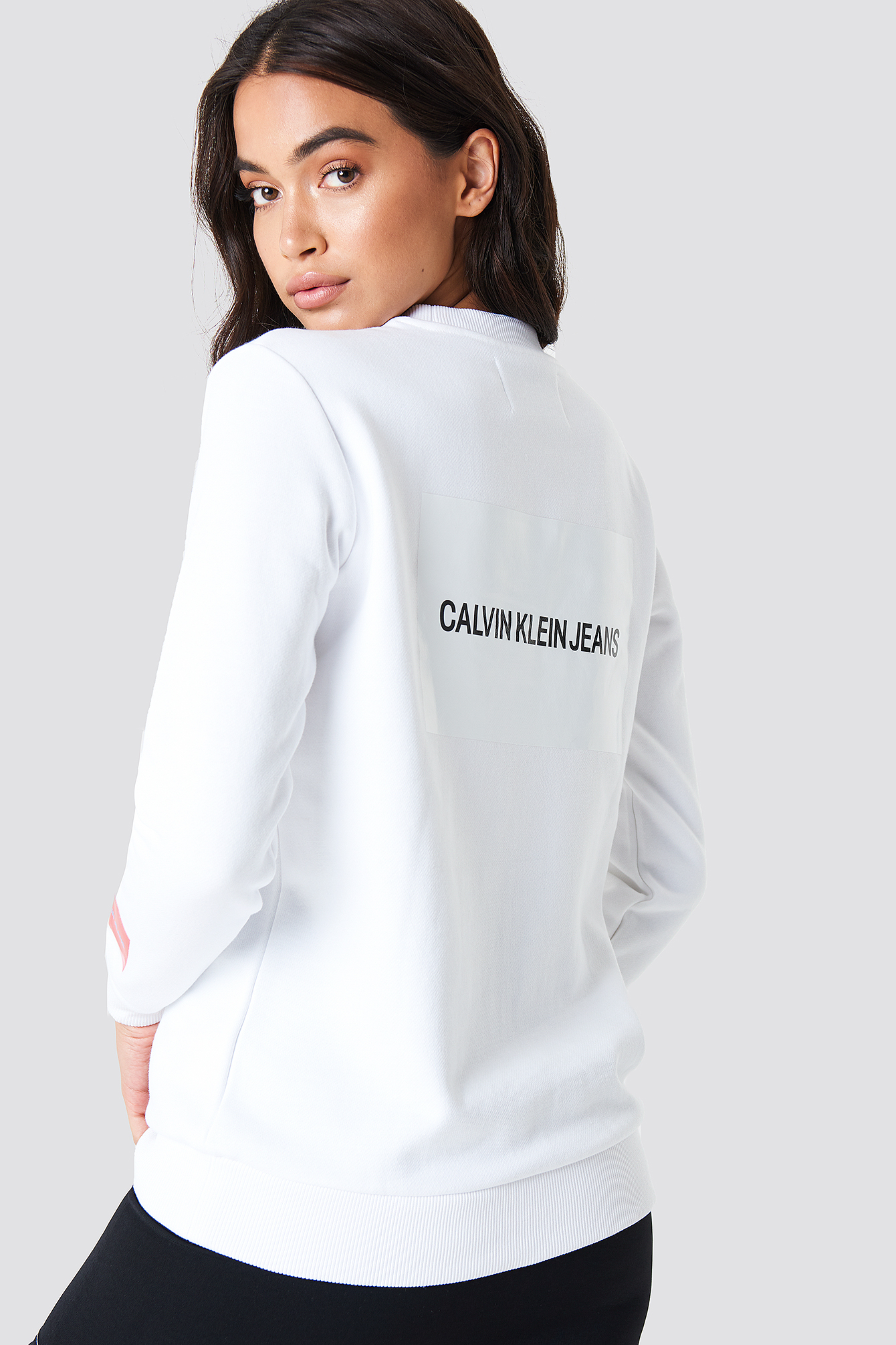 calvin klein multi logo sweatshirt