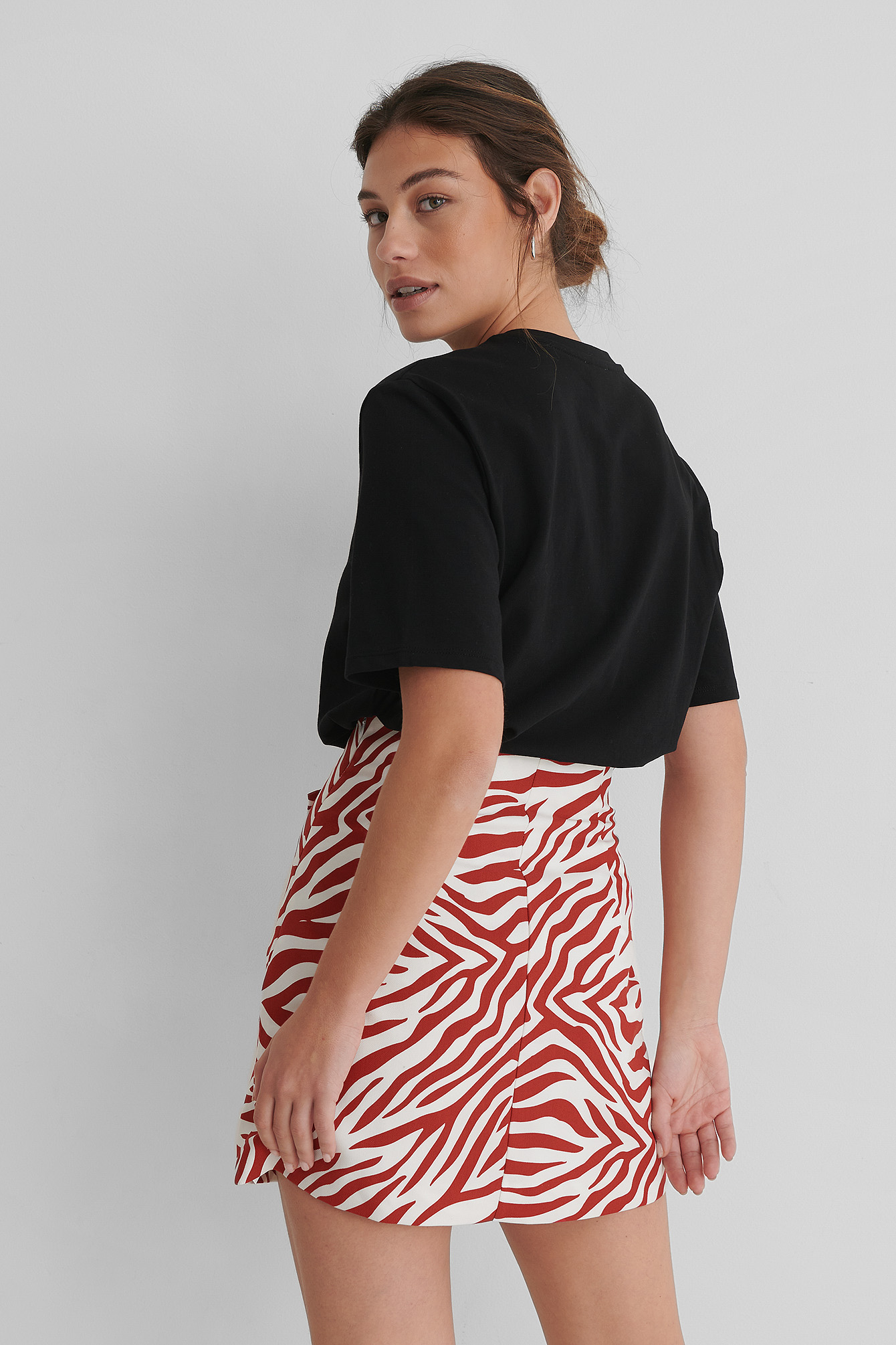 mini skirt zebra