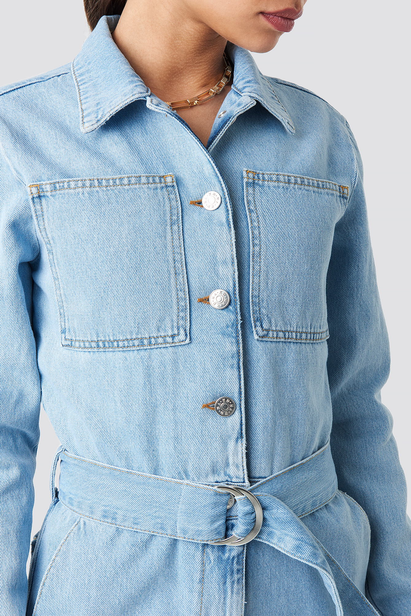 na kd jeans jumpsuit