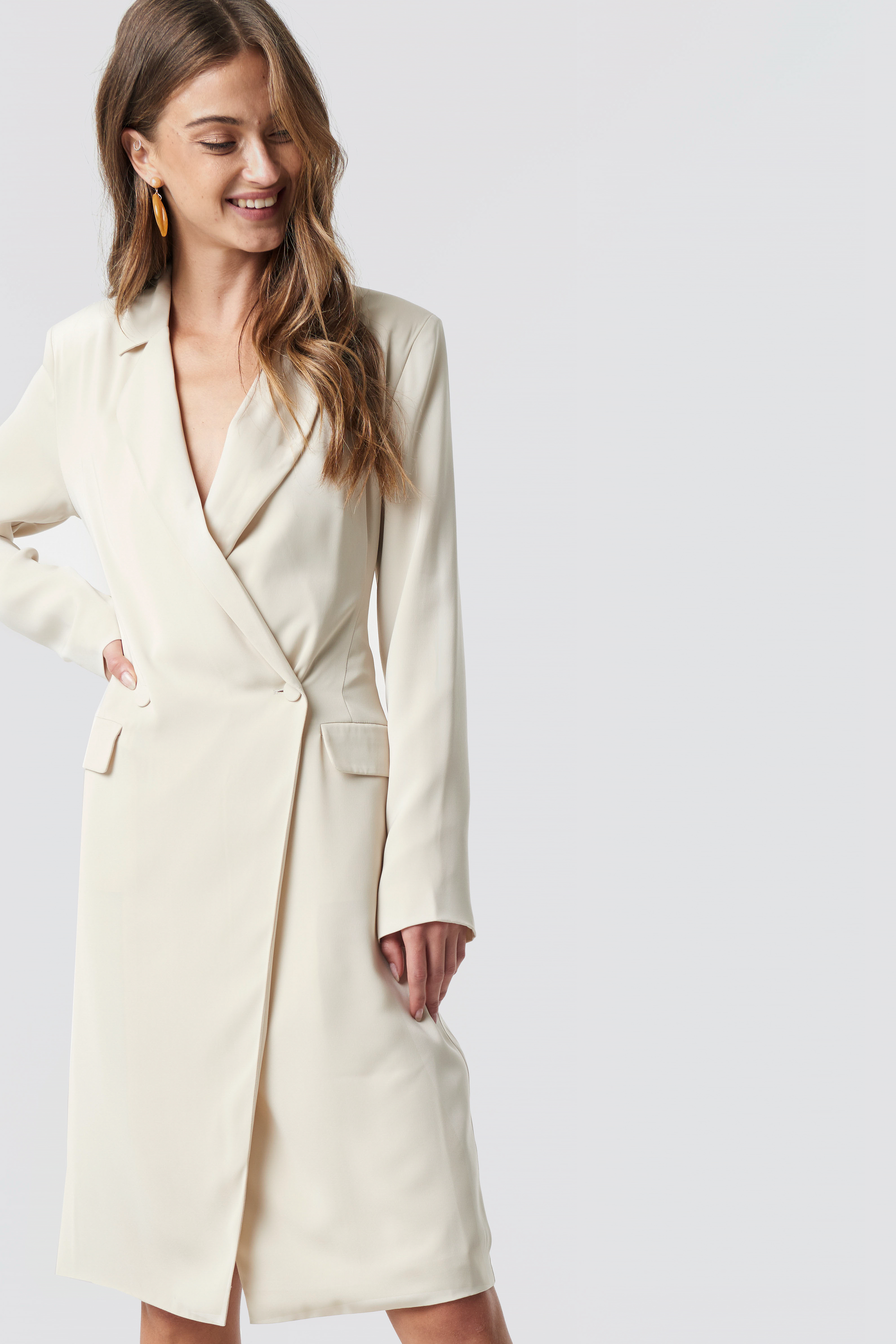 wrap blazer dress